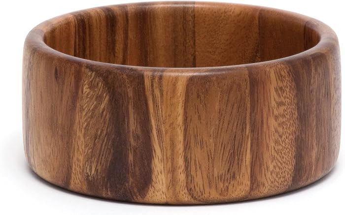 Lipper International Acacia Straight-Side Serving Bowl for Fruits or Salads, Small, 6" Diameter x... | Amazon (US)