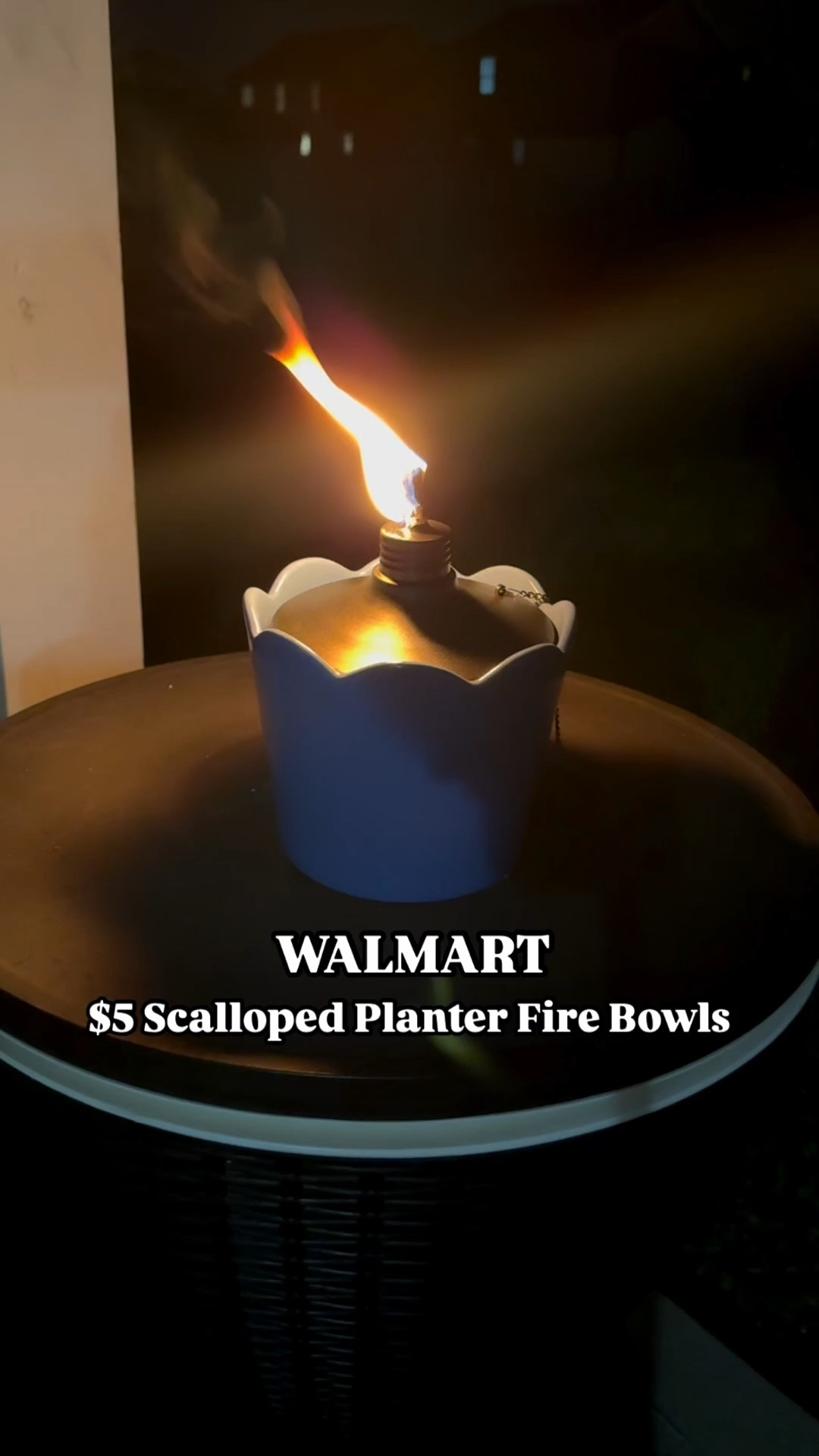 DIY fire bowls using Walmart planters! 

#LTKHome #LTKSeasonal
