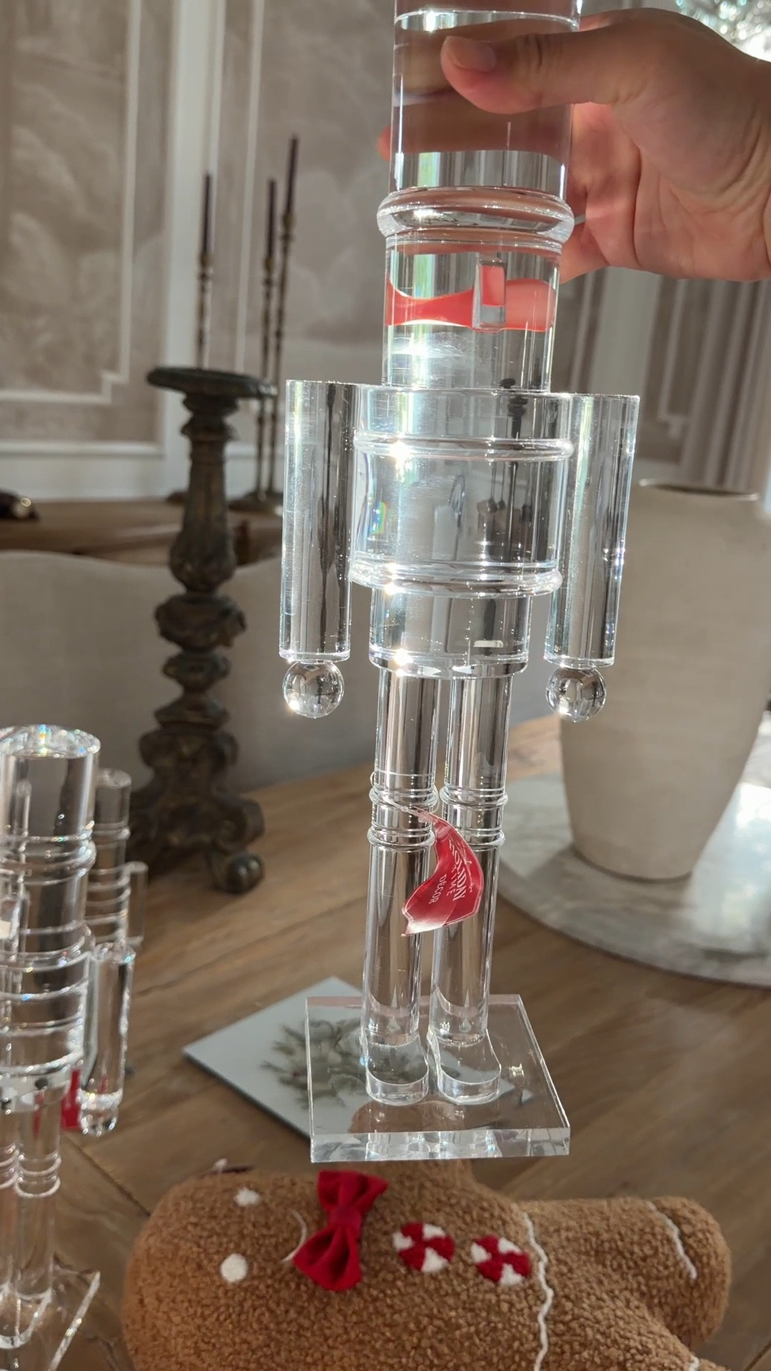 Acrylic nutcracker @Walmart holiday affordable home decor finds 

#LTKHoliday #LTKSeasonal #LTKHome