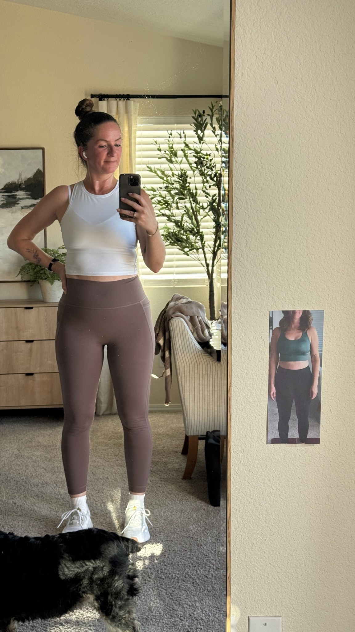 These Amazon leggings have held up really well. They’re over a year old and get worn a LOT. Highly recommend! (And yes, I have a “before” photo up where I workout). ☺️

#LTKOver40 #LTKActive #LTKfitnessgoals
