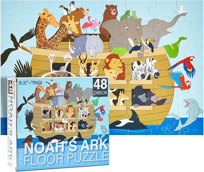 Floor Puzzle for Kids - Noah's Ark - Jumbo Jigsaw Puzzle, Educational Game for Family and Kinderg... | Amazon (US)