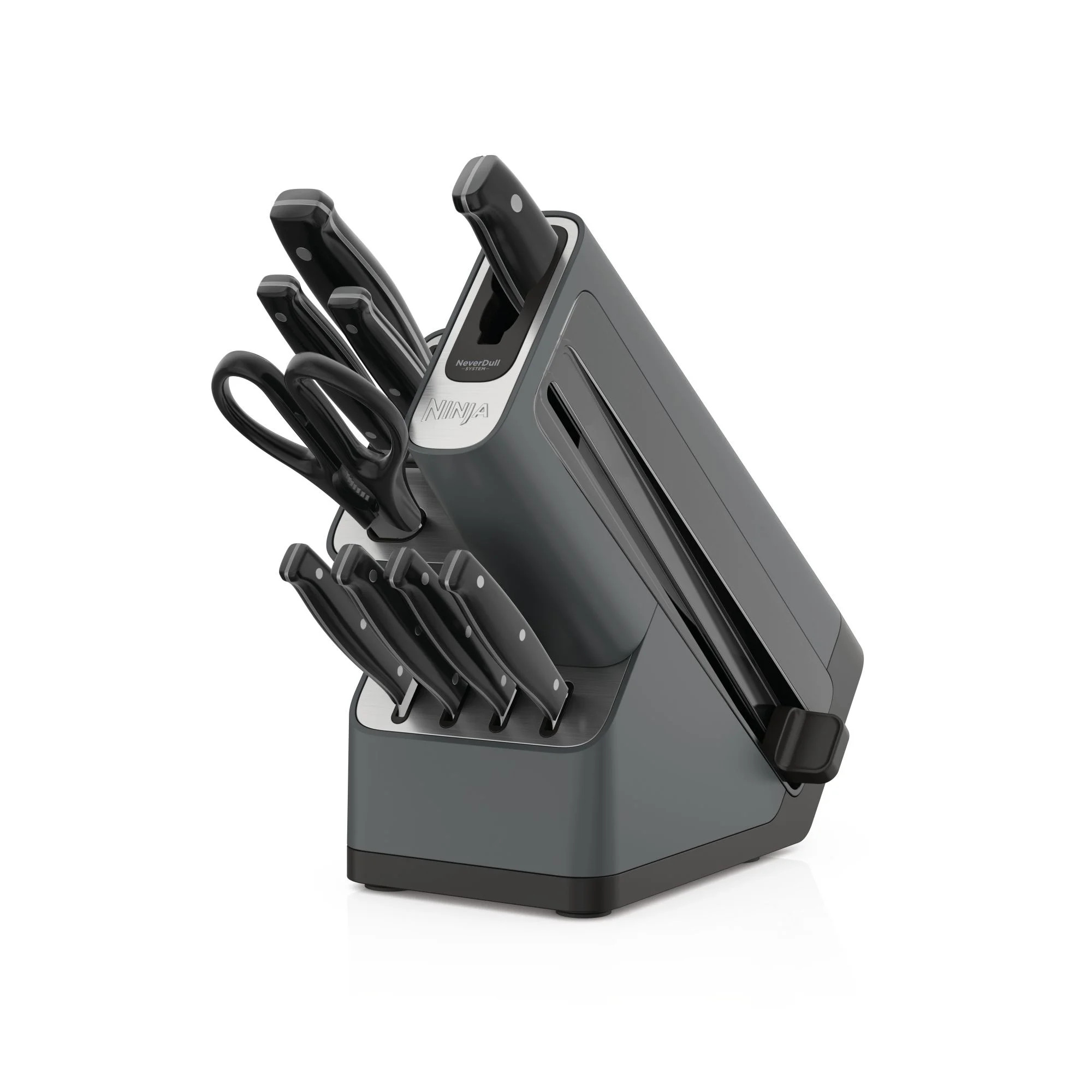 Ninja Foodi NeverDull 10-Piece Stainless Steel Essential Knife System with Sharpener, K12010 Blac... | Walmart (US)