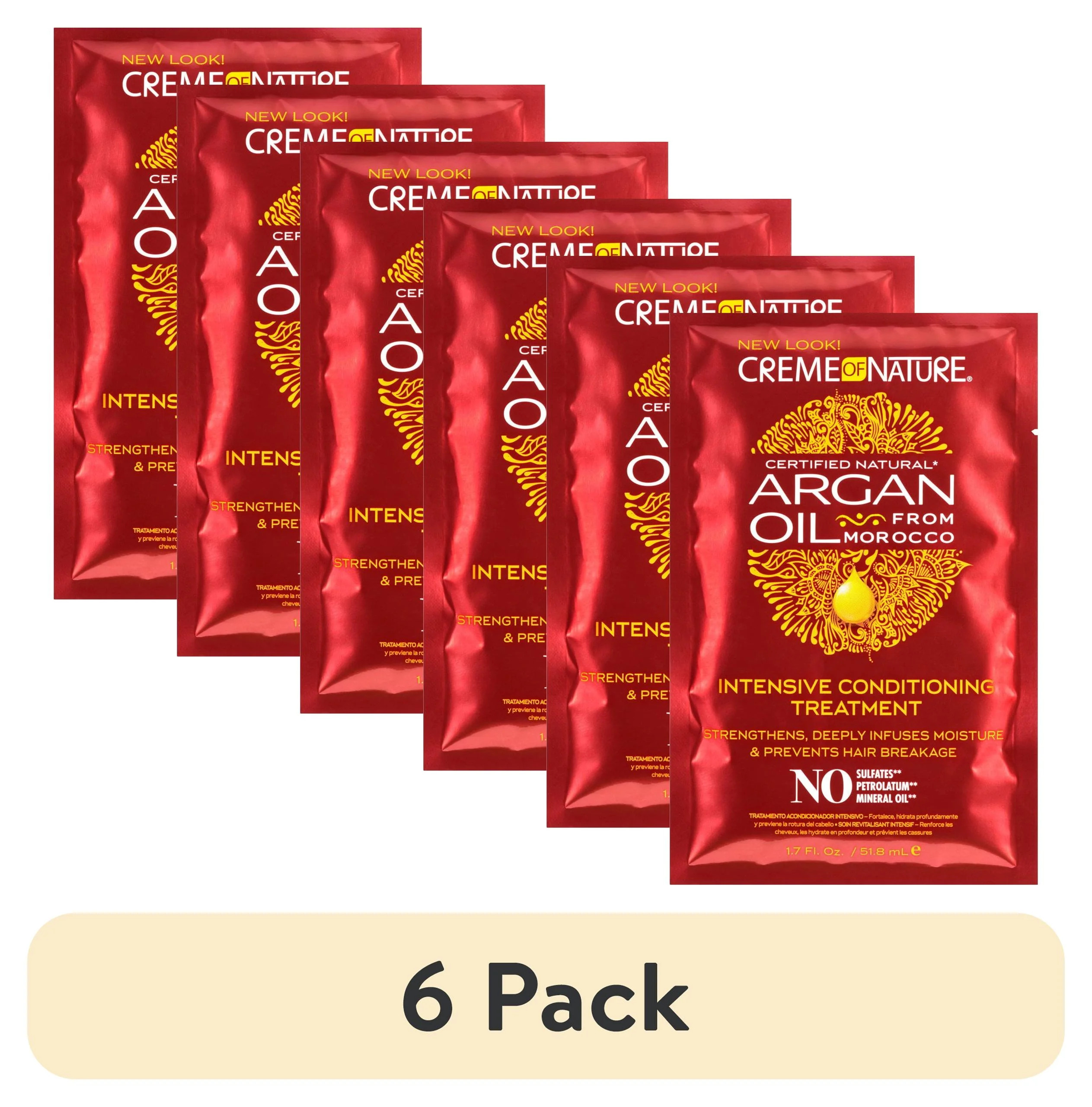 (6 pack) Creme Of Nature Intensive Conditioning Hair Treatment with Argan Oil , 1.75 oz | Walmart (US)