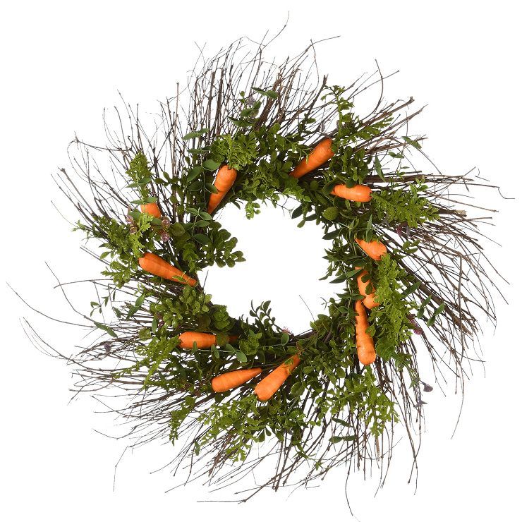 National Tree Company 24" Carrot Easter Wreath | Target
