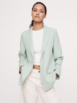 Drapey-Twill Blazer | Banana Republic (US)
