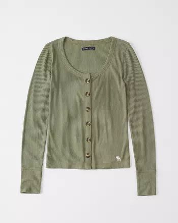 Button-Up Icon Cardigan | Abercrombie & Fitch US & UK