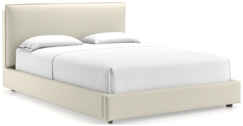 Lotus Upholstered Queen Bed with 41" Headboard + Reviews | Crate & Barrel | Crate & Barrel