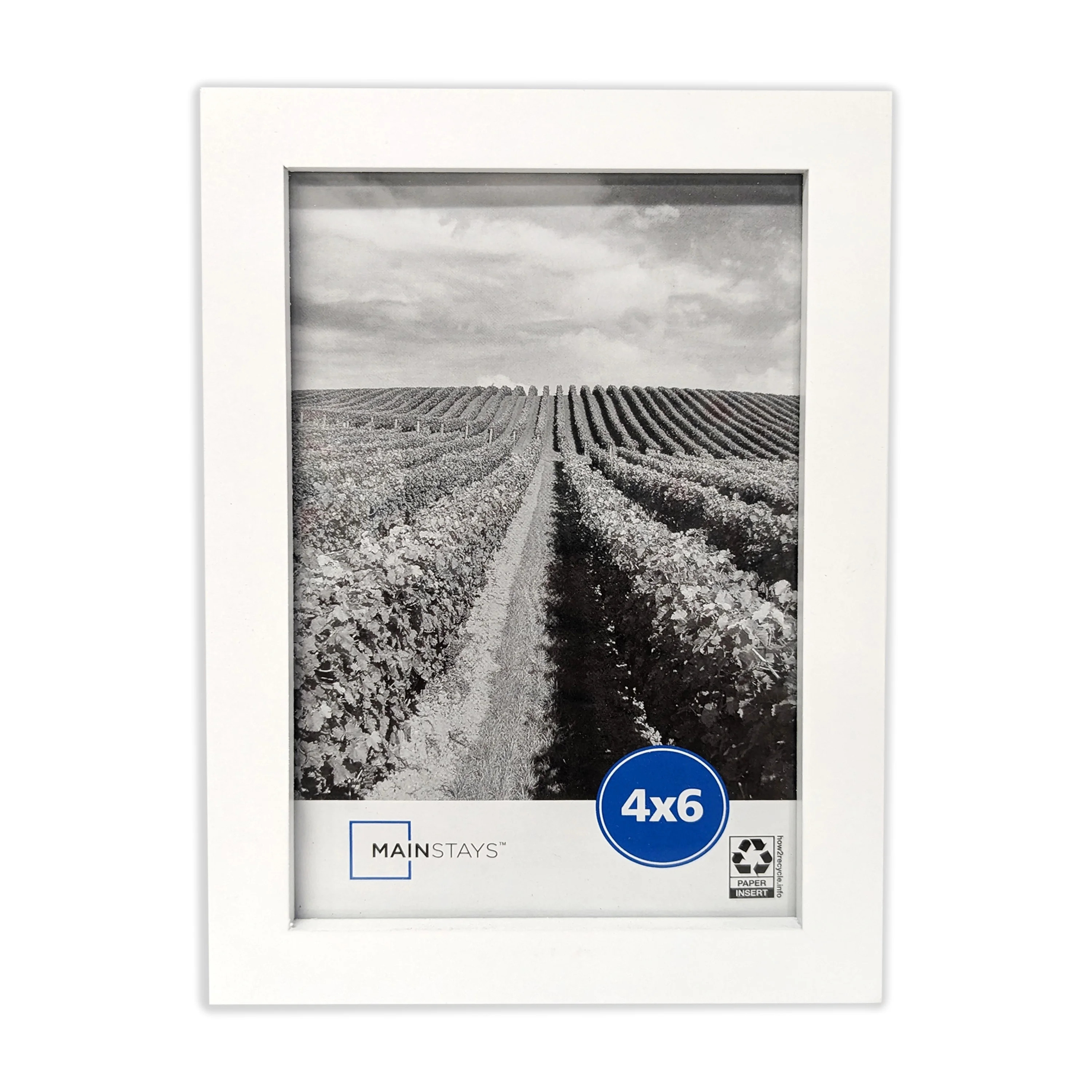 Mainstays 4x6 Linear Picture Frame, White | Walmart (US)