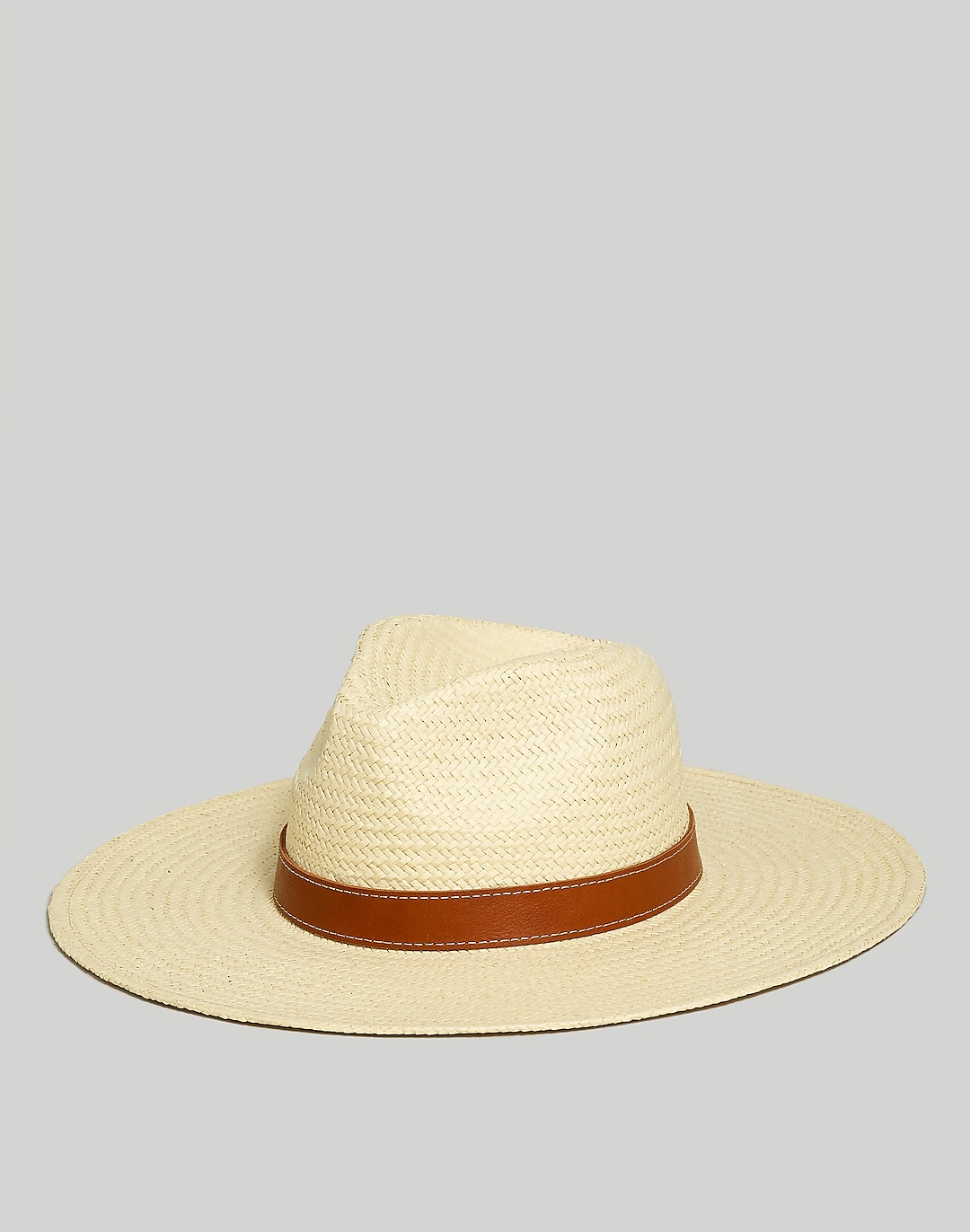 Wide-Brim Straw Fedora Hat | Madewell