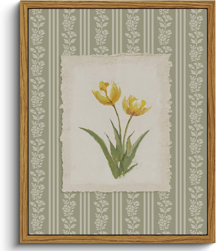 VIYYIEA Framed Easter Wall Art Home Decor,Canvas Vintage Wall Art Prints,Easter Pictures Home Dec... | Amazon (US)