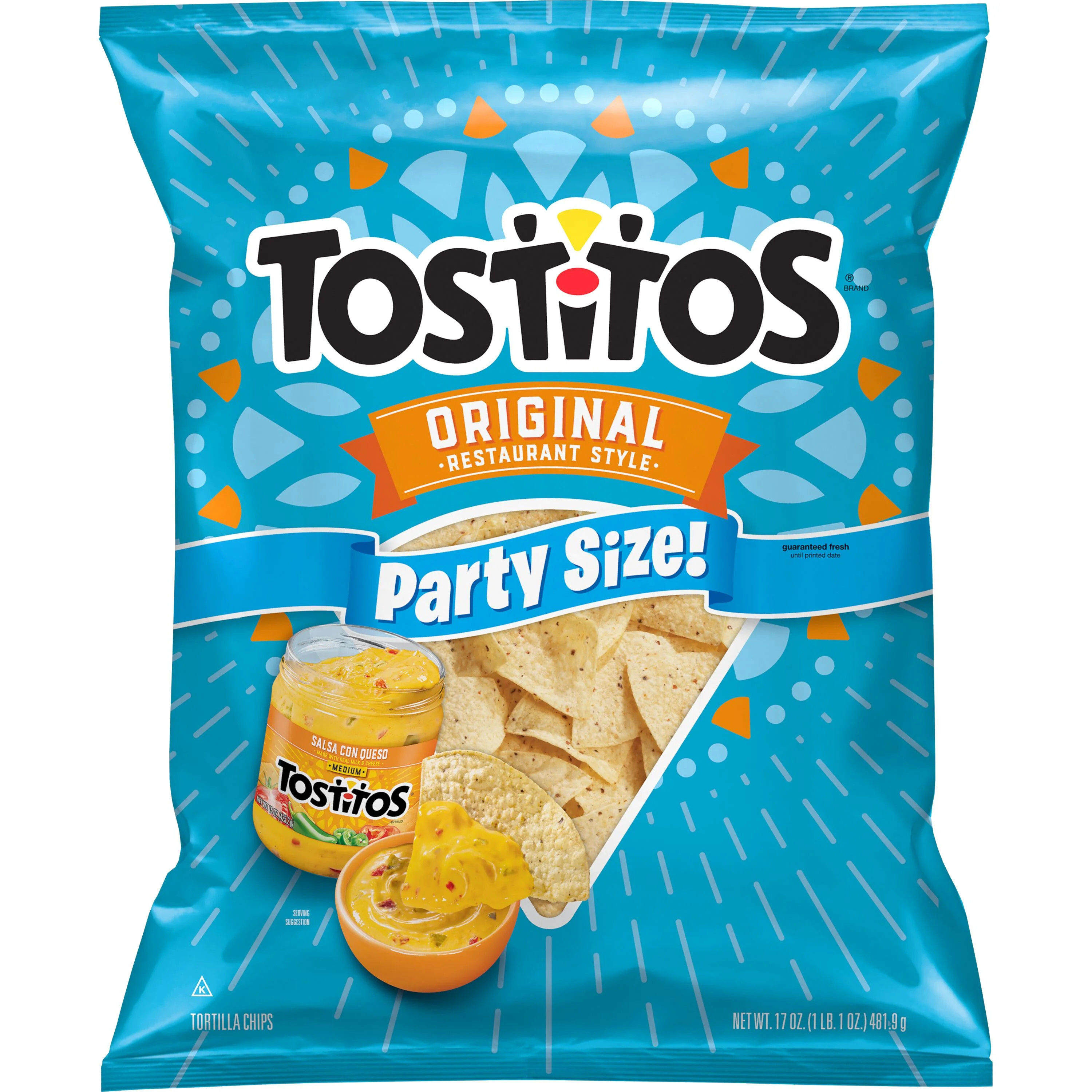 Tostitos Restaurant Style Original Tortilla Chips, 17 oz Bag | Walmart (US)