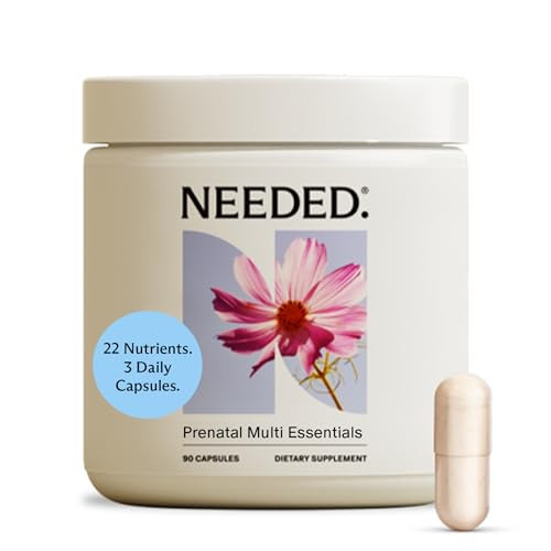 Needed. Multivitamin for Prenatal | Prenatal Multi Essentials Capsule - Pregnancy, Breastfeeding, Postpartum | Expertly-Formulated & Third-Party Tested, | 30-Day Supply | Amazon (US)