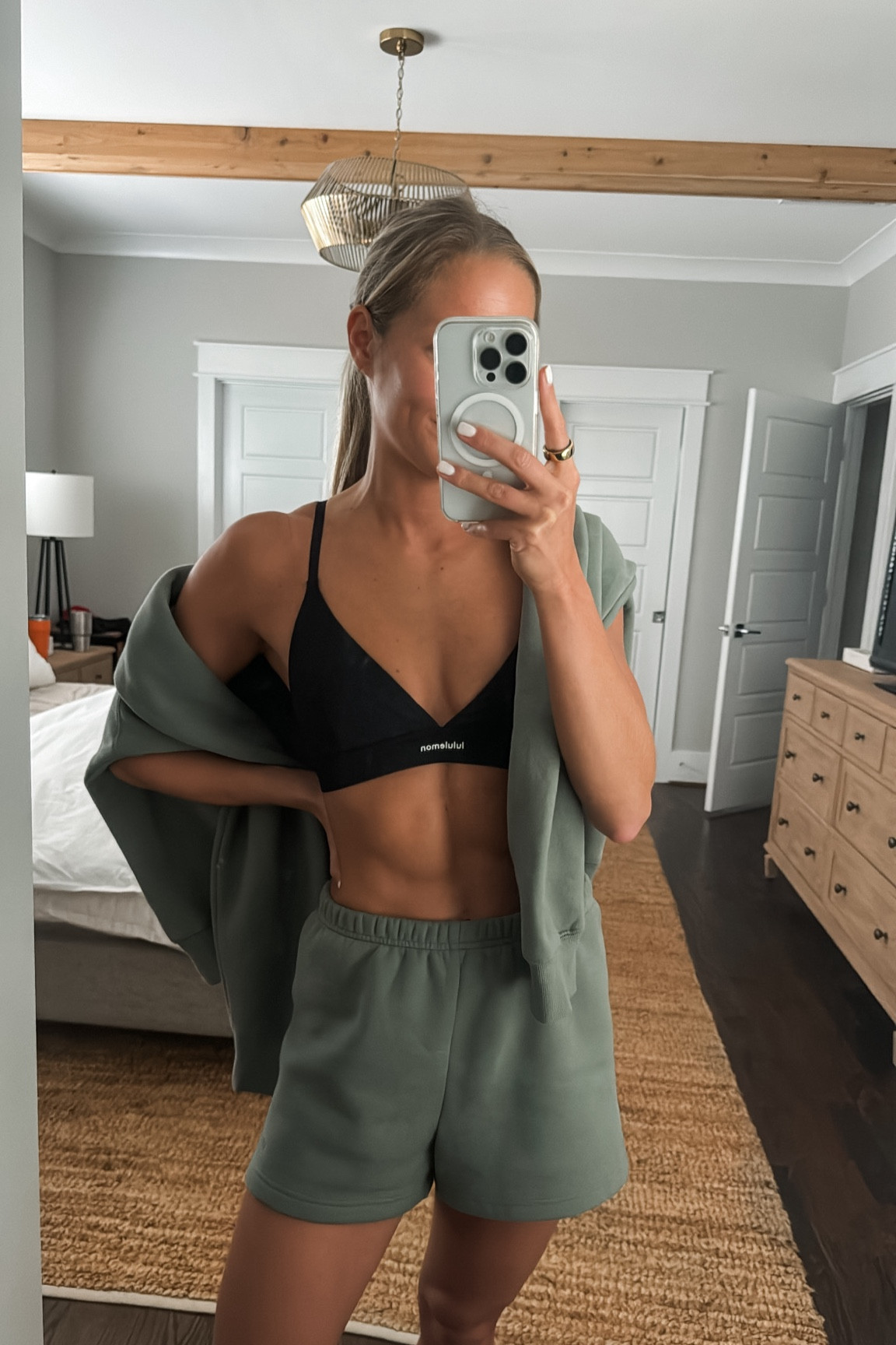 New obsession with triangle style sports bra’s .. I thought they wouldn’t work for us small chested girls, but I think they were actually made for us 🙌🏼. Wearing size 4 top.

#LTKActive #LTKFitness