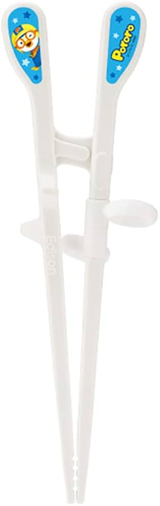 Edison Friends Pororo Training Chopsticks for Left Handed Children 2nd Step, Easy Chopsticks, Practice Brain, Beginner (1 Pcs) / Made in Korea | Amazon (US)