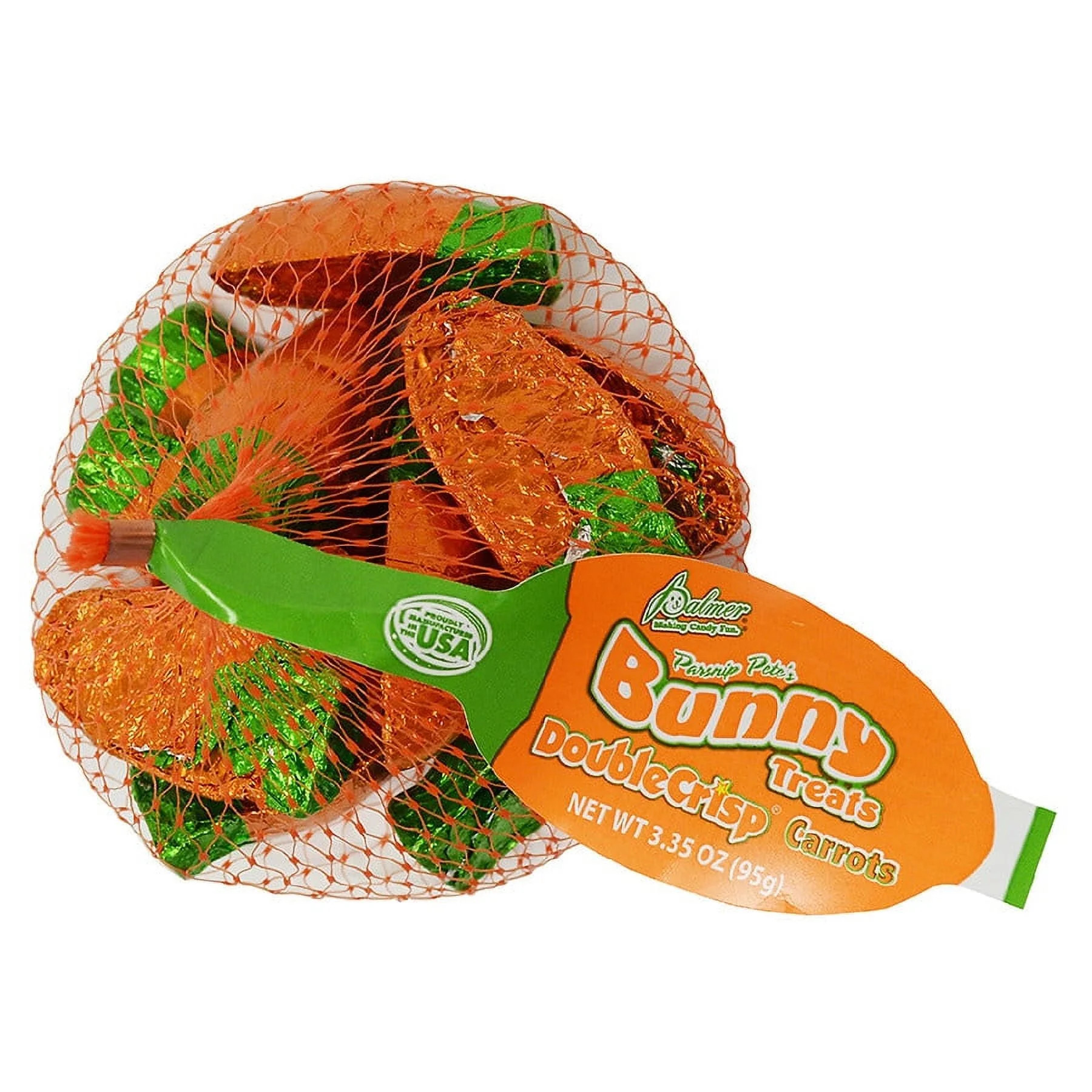 R.M. Palmer Easter Double Crisp Milk Chocolate Foil Carrots 3.35 oz | Walmart (US)