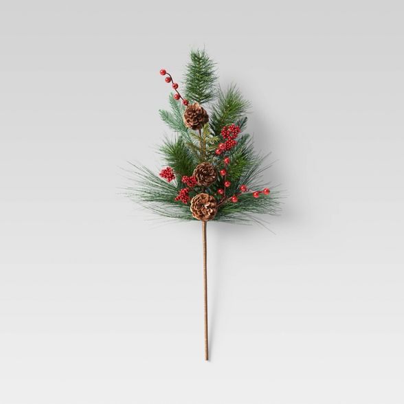 Pine and Red Berry Stem - Threshold™ | Target