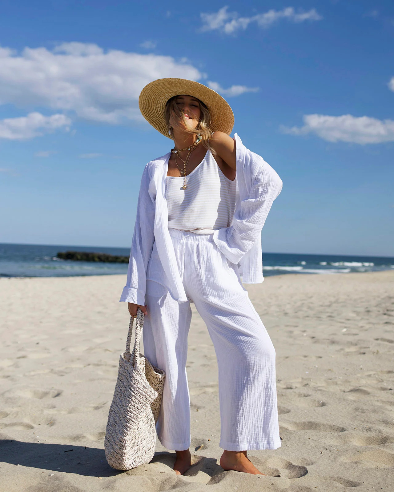 Kit Gauze Palazzo Pant | Splendid