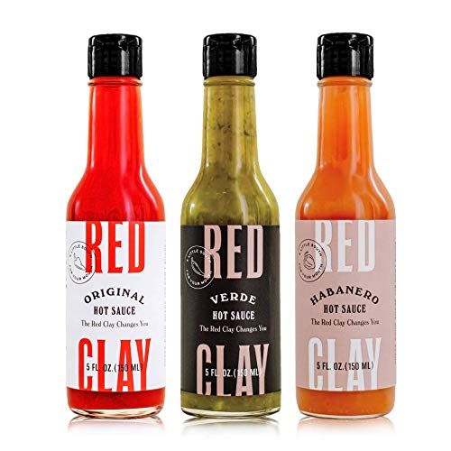 Red Clay Hot Sauce, Get Saucy Variety Pack (3 Count), with Original (5 oz), Verde (5 oz), and Hab... | Amazon (US)