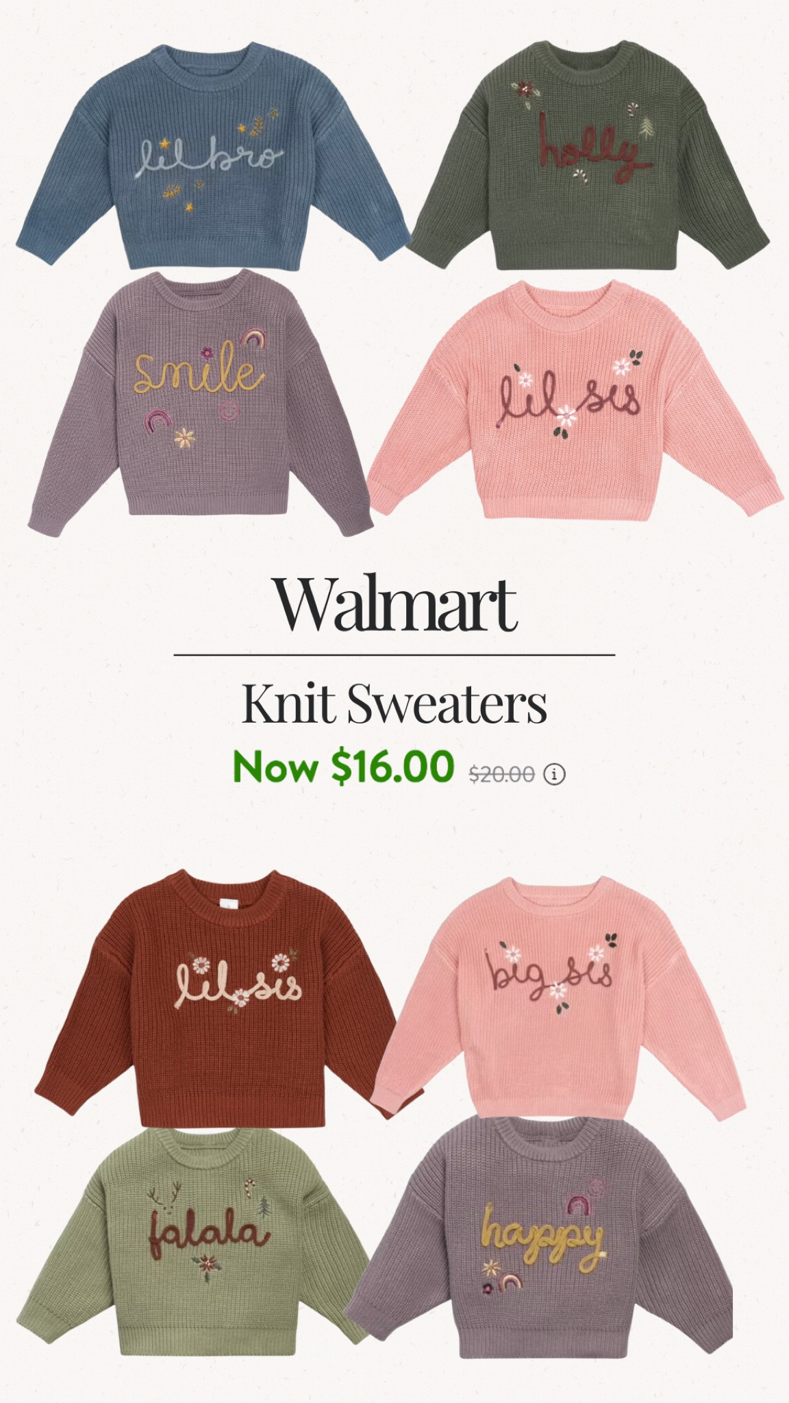 Modern moments kids knit sweaters 

#LTKKids #LTKFamily #LTKBaby