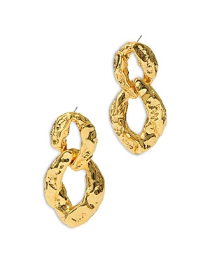 Alexis Bittar Brut Double Link Drop Earrings in 14K Gold Plated | Bloomingdale's (US)