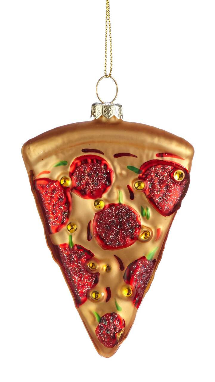 CANVAS Brights Collection Glass Decoration Pizza Christmas Ornament, 4-in | Canadian Tire | Canadian Tire