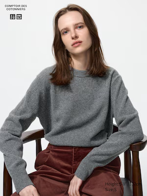 UNIQLO Women's Lambswool Sweater, Red, Medium | UNIQLO (US)