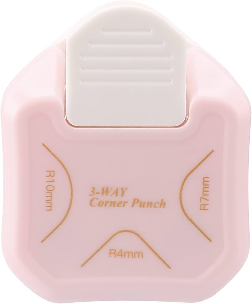 LOONENG 3 Way Corner Rounder Punch, 4mm, 7mm, 10mm 3 in 1 Corner Cutter for Paper Crafts, Laminat... | Amazon (US)