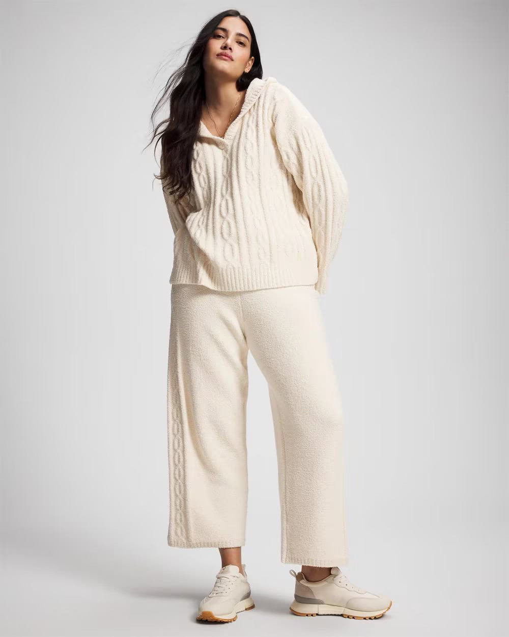 Cable Knit Plush Ankle Pant | Soma | SOMA