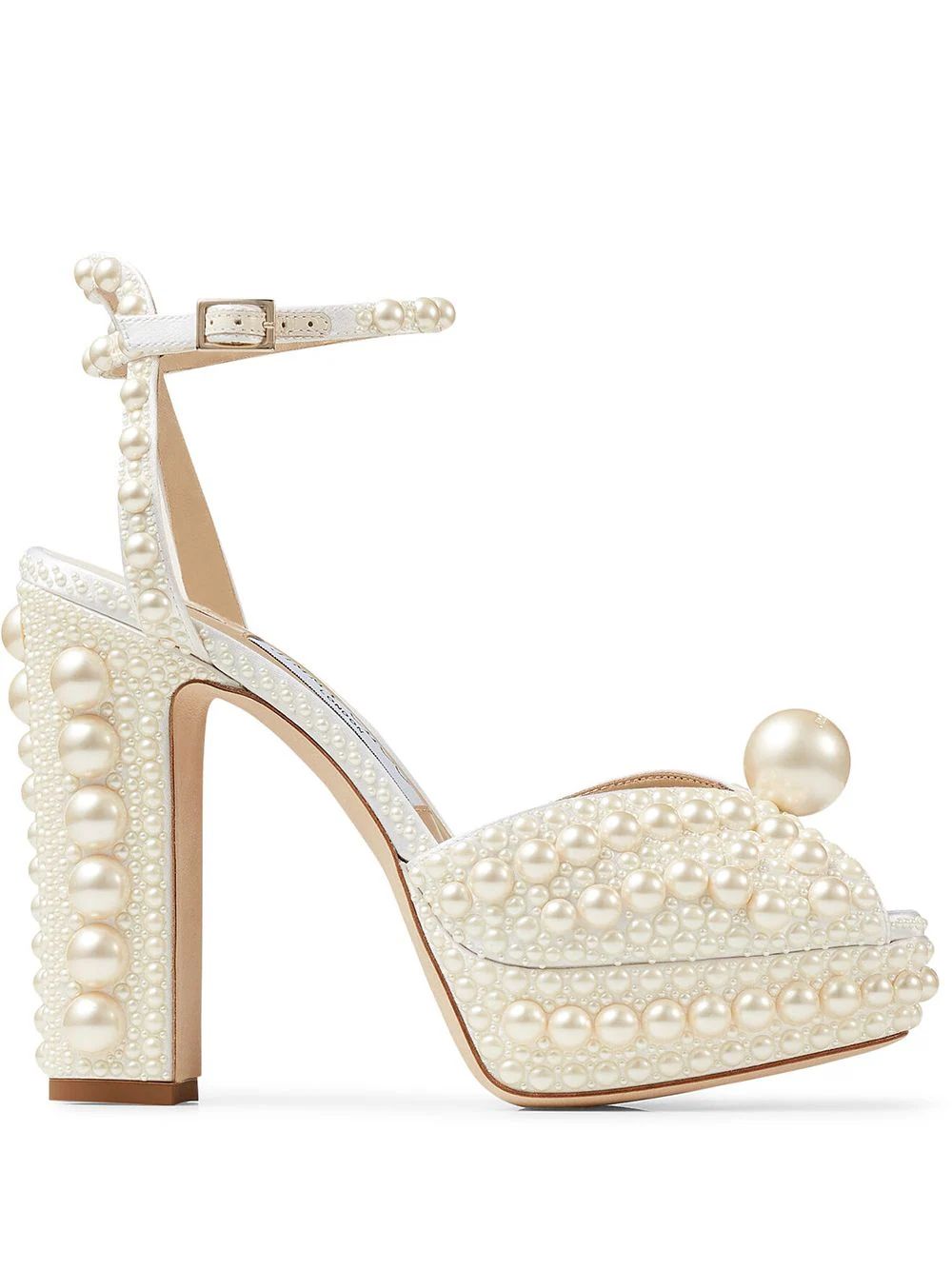 pearl-embellished open-toe sandals | Farfetch (US)