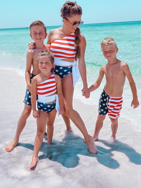 Patriotic Vibes ✌🏻🇺🇸

#memorialday #4thofjuly #familyswim

#LTKSeasonal #LTKfamily #LTKswim