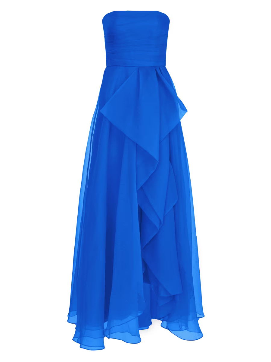 Teresa Draped Tulle Gown | Saks Fifth Avenue