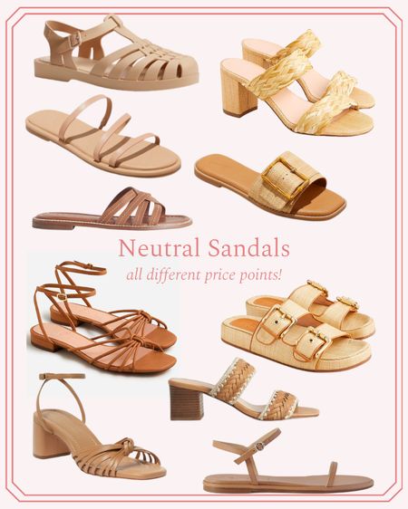Cute neutral sandals options for summer for different price points!

#LTKstyletip #LTKFind #LTKSeasonal