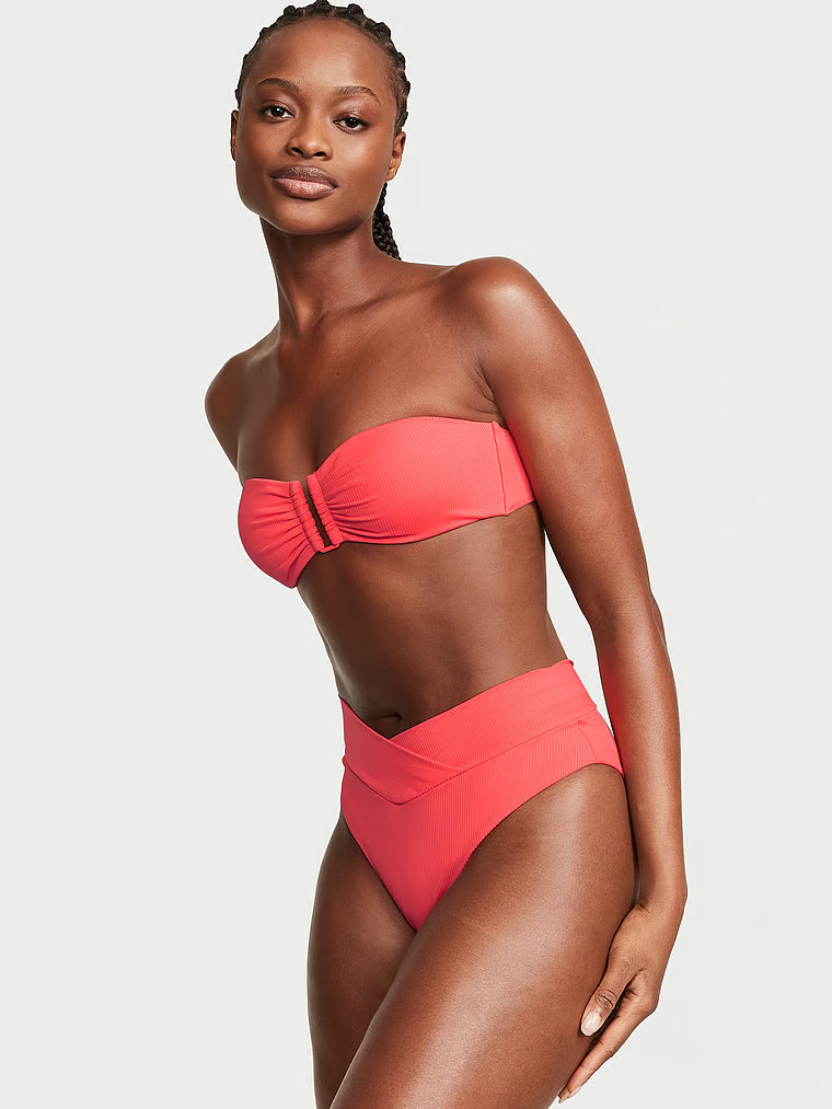 Mix-and-Match Ribbed Bandeau Bikini Top | Victoria's Secret (US / CA )