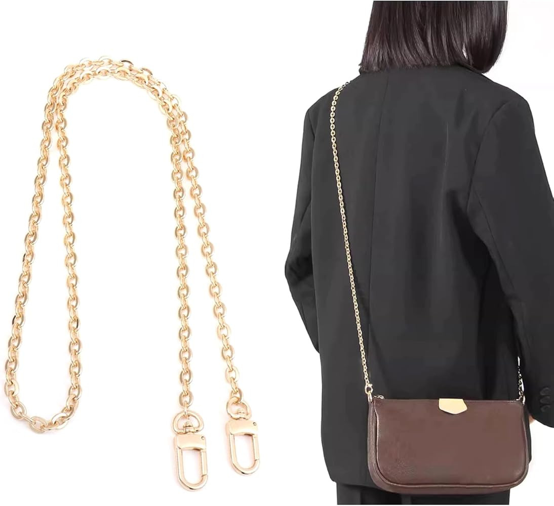 Purse Chain Strap Crossbody Gold Chain Shoulder Bag Replacement Strap | Amazon (US)