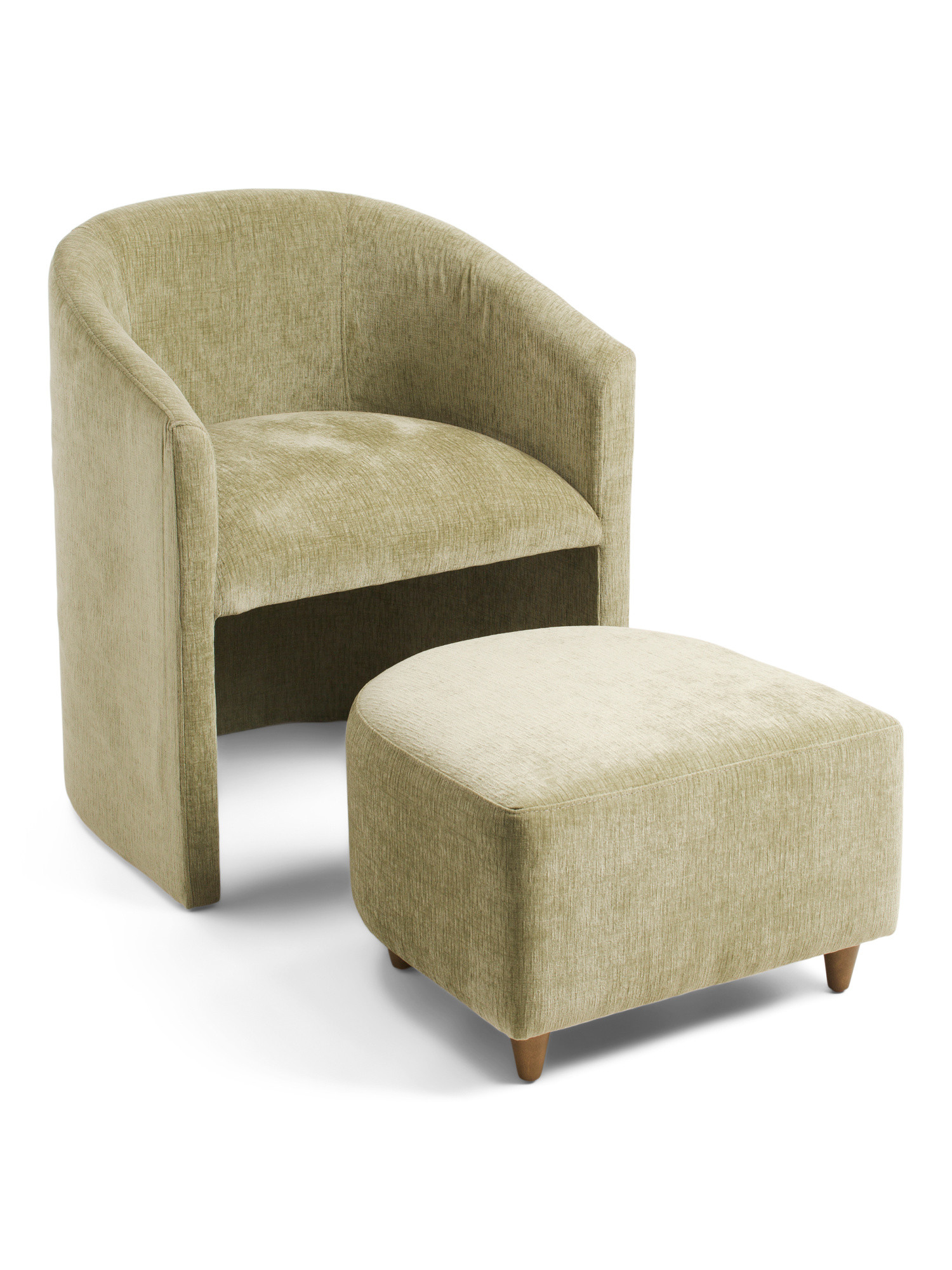 29in Dakota Accent Chair With Nesting Ottoman Set | Furniture & Lighting | Marshalls | Marshalls