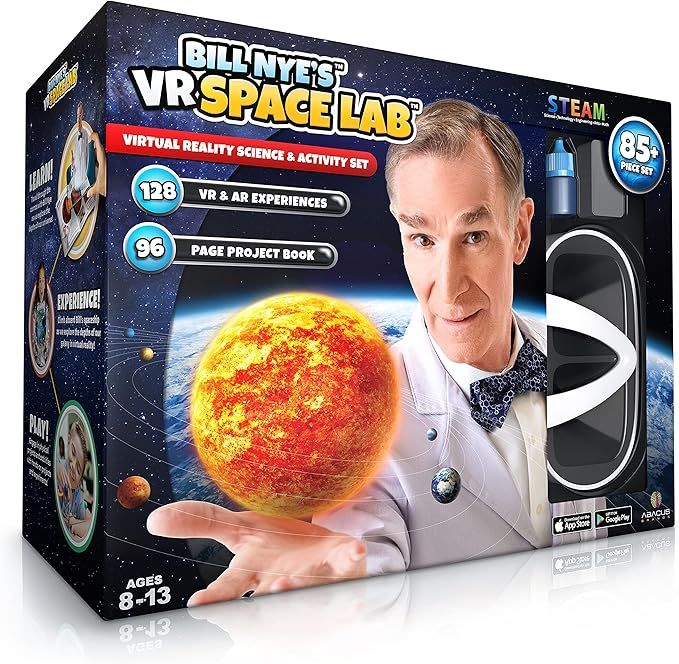 Abacus Brands Bill Nye's VR Space Lab - Virtual Reality Kids Science Kit, Book and Interactive ST... | Amazon (US)