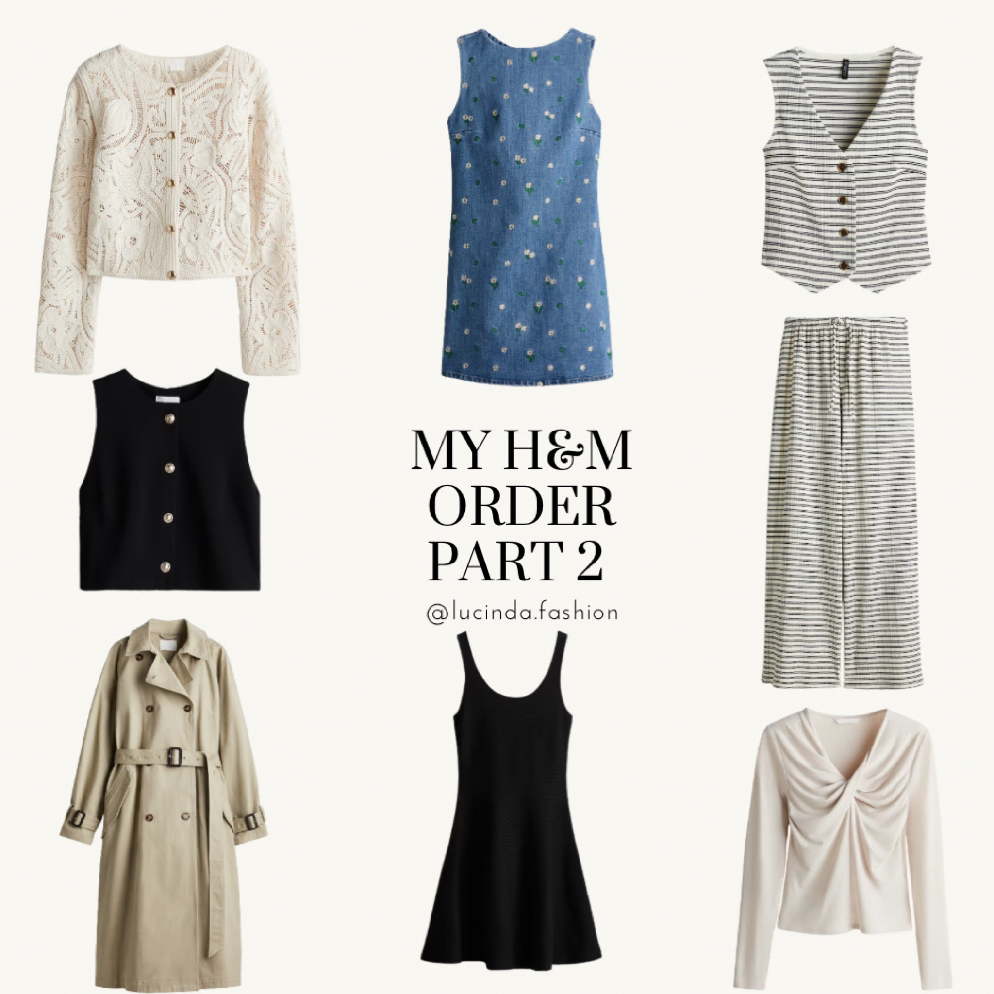 H&M order spring outfits 🤍🌷
PART 2

spring outfits trench coat denim dress waistcoat crochet cardigan 



#LTKuk #LTKspring #LTKeurope