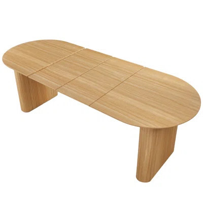 59.08~90.58 Inches Wide Wood Oval Extendable Dining Table kitchen Table | Wayfair North America