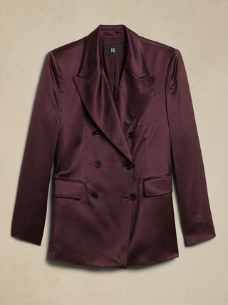 Isa Italian Satin Blazer | Banana Republic (US)