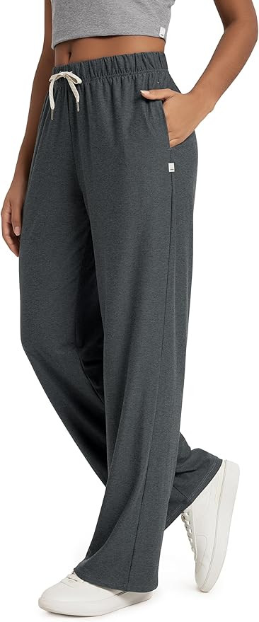 ODODOS Women's Straight Leg Pants Ultra Soft odSTRATUM Tech Relaxed Casual Pajama Lounge Pants wi... | Amazon (US)