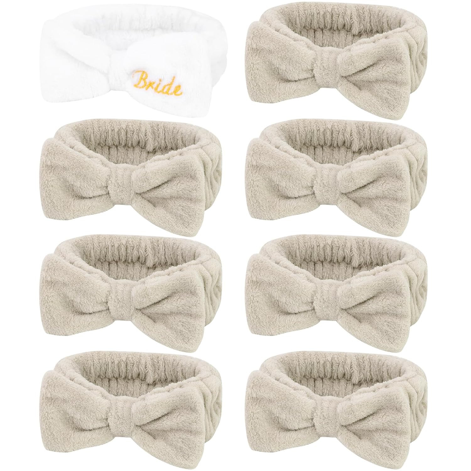 Semato Bachelorette Party Favor Set Bride Spa Headband Bride Headband and Bridesmaid Headband Ski... | Amazon (US)