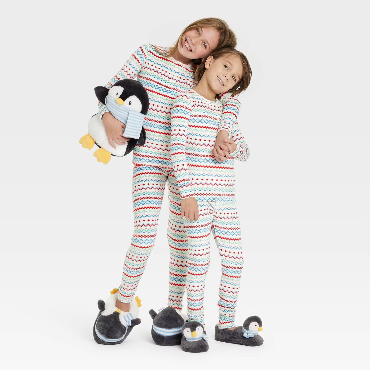 Kids' Fair Isle Print Snuggly Soft Holiday Matching Family Pajama Set - Wondershop™ White | Target
