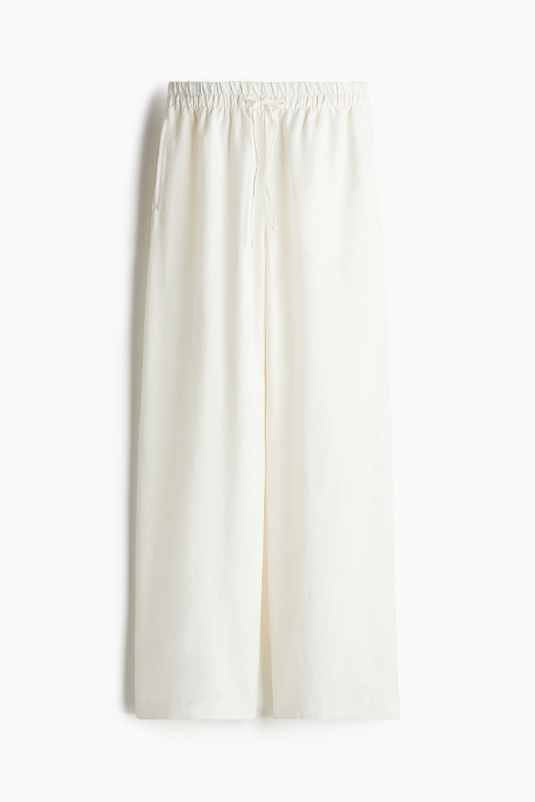 H & M - Hose aus Leinenmix - Weiß - Damen | H&M (DE, AT, CH, NL, FI)