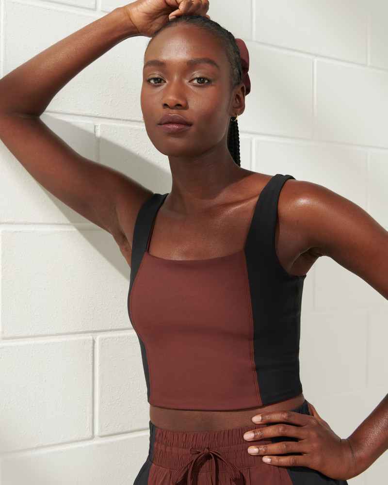 YPB Squareneck Slim Tank | Abercrombie & Fitch (US)