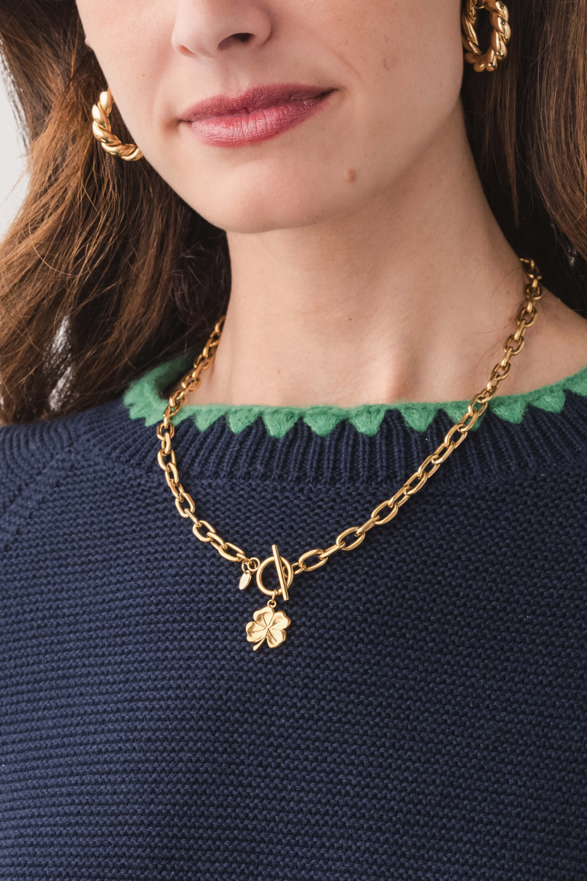 Marrin Costello Shamrock Toggle Necklace | Social Threads
