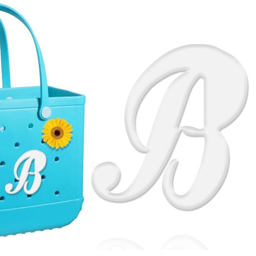 Mity rain Letter Charms for Bogg Bag，Alphabet Lettering Accessories Charms Compatible with Bogg Bag Original All Models, Insert Decorative Letter for Handbag Beach Tote Bag B | Amazon (US)