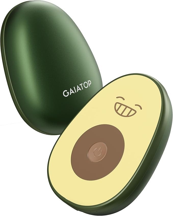 Gaiatop Hand Warmers Rechargeable 2 Pack, 4000 mAh Battery Avocados-Shaped Electric Hand Warmer w... | Amazon (US)
