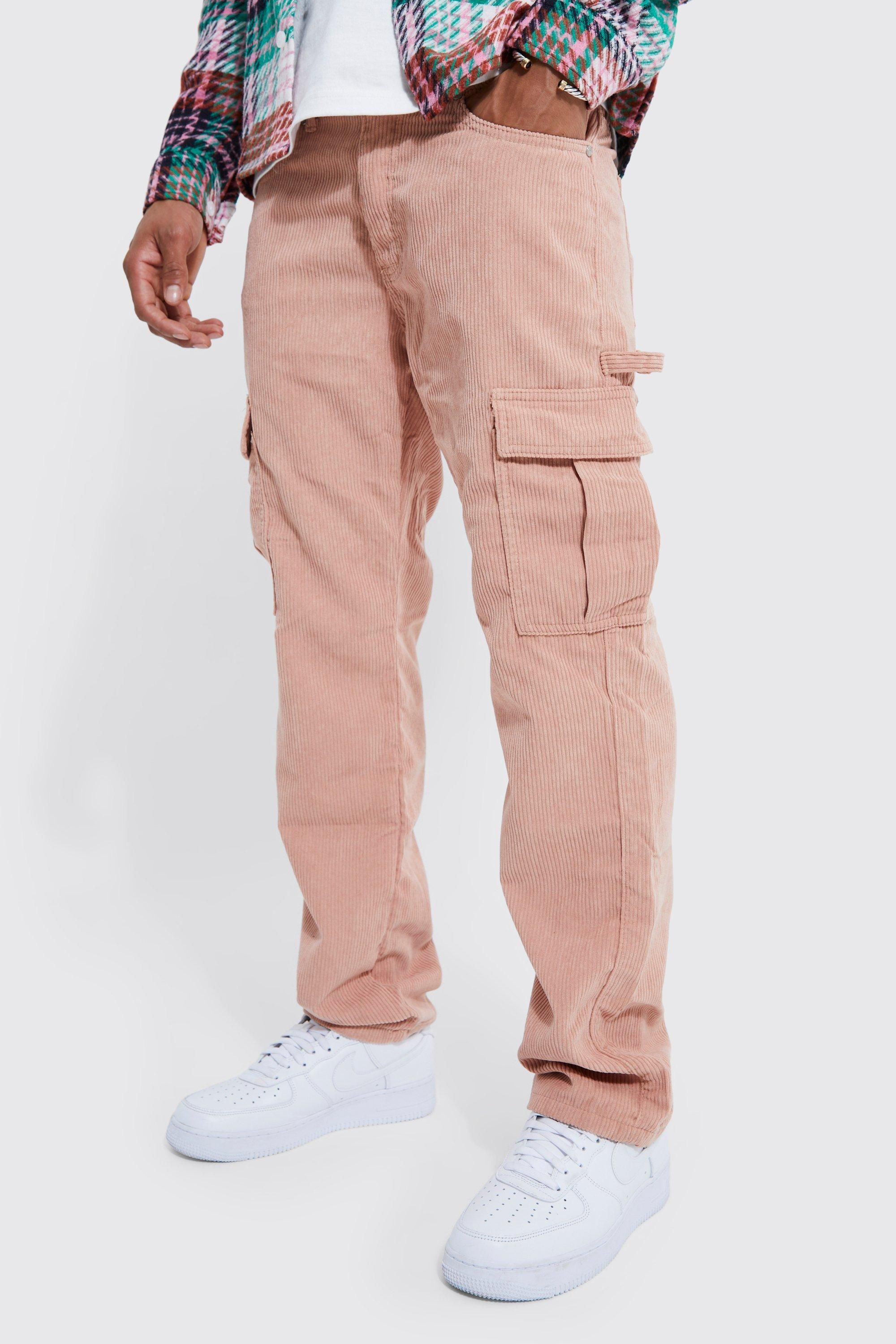 Relaxed Fit Cord Carpenter Pants | boohooMAN (US & Canada)