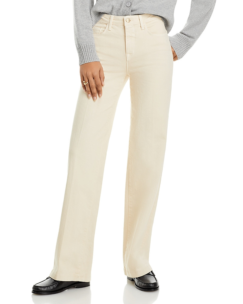 L'Agence Clayton High Rise Wide Leg Jeans in Oat | Bloomingdale's (US)