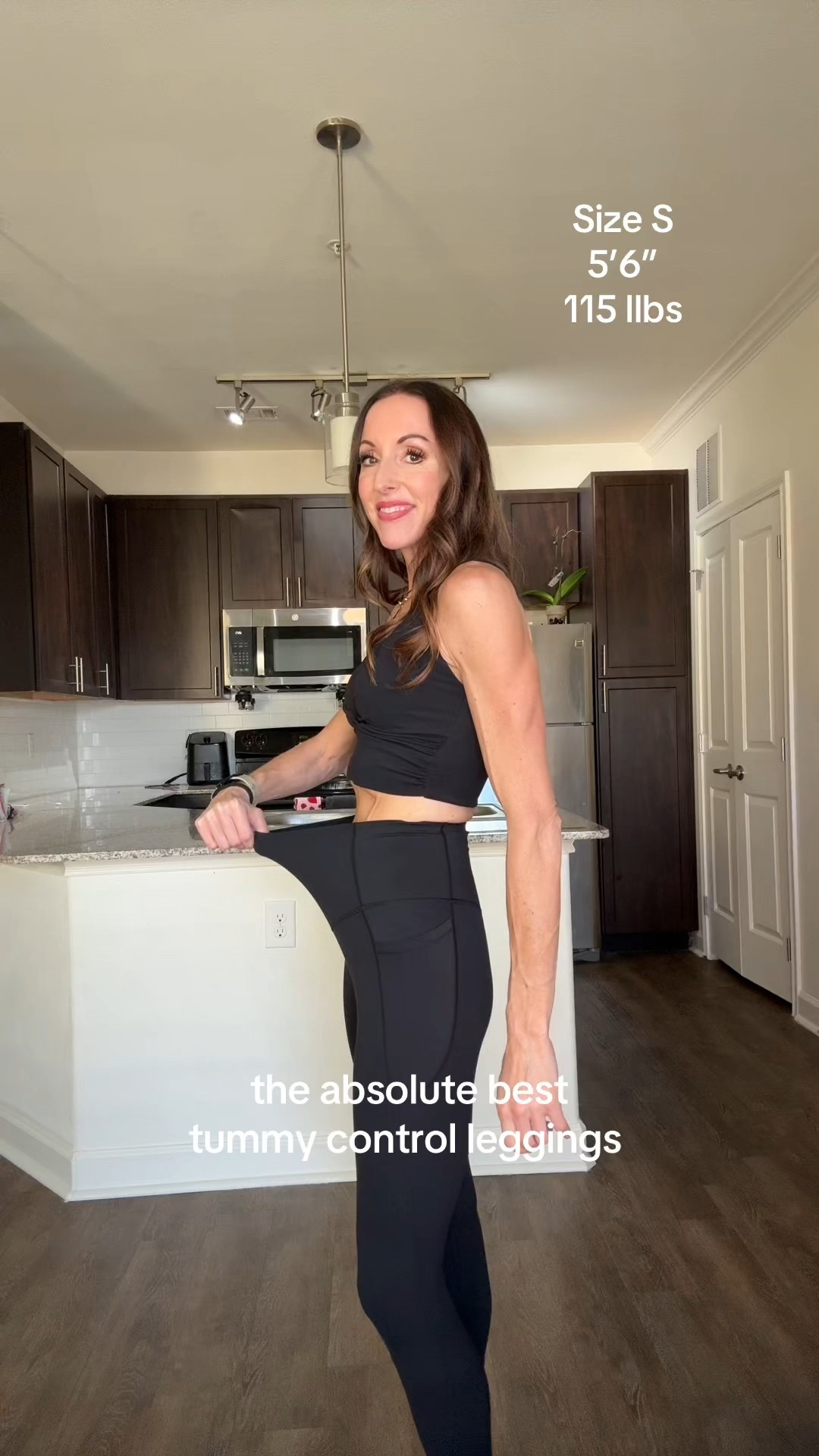 The absolute best tummy control leggings! 🖤 @Halara They hold everything in, have amazing compression, and are so comfortable and flattering! TTS, wearing a S, 5’6”, 115lbs 

#LTKootd #LTKActive